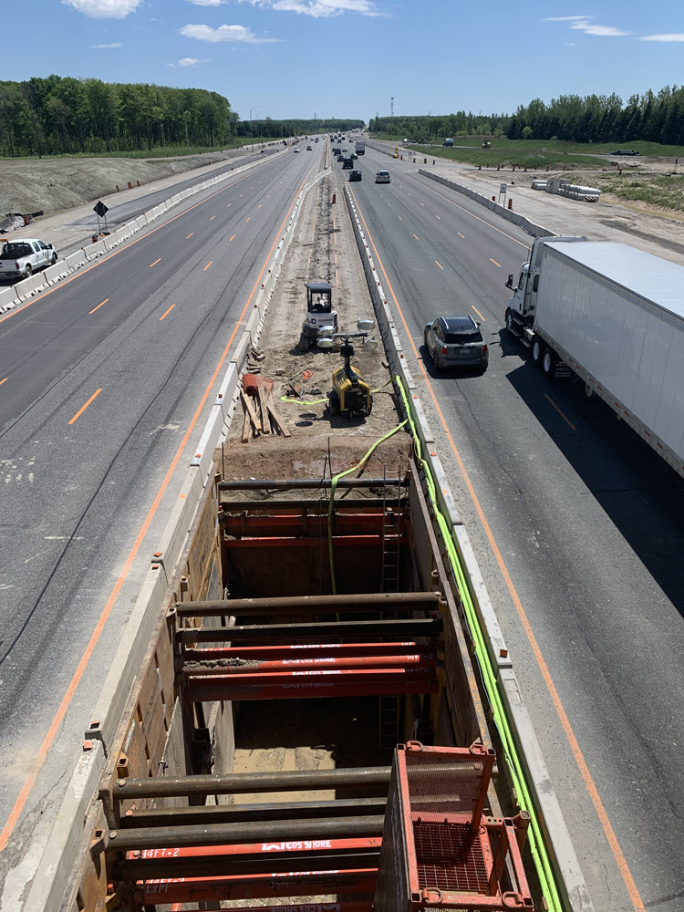 Toronto Construction Trench Shoring 400 Highway